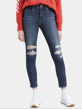 Levi's Women's 721 Ankle High-Rise Skinny Jeans Carbon Waters Size 31/12